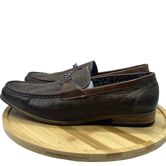 Antonio Cerrelli Elite Bit Loafers Men Size 12‎ Embossed Design Faux Leather main image 5